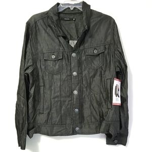 Tahari Lyocell Button Snap Black Jacket Size XL BNWT